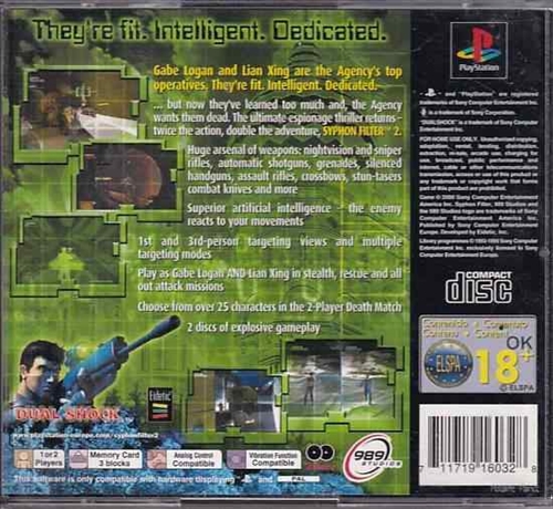 Syphon Filter 2 - PS1 (B Grade) (Genbrug)